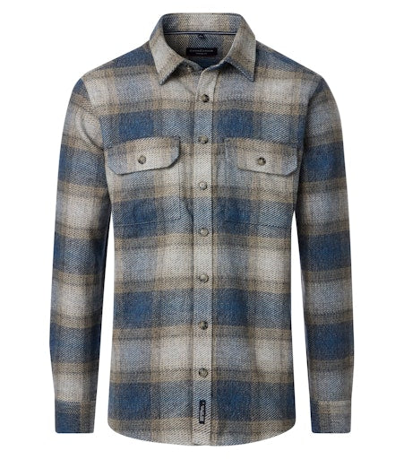 Hemden lange mouw blauw Casa Moda