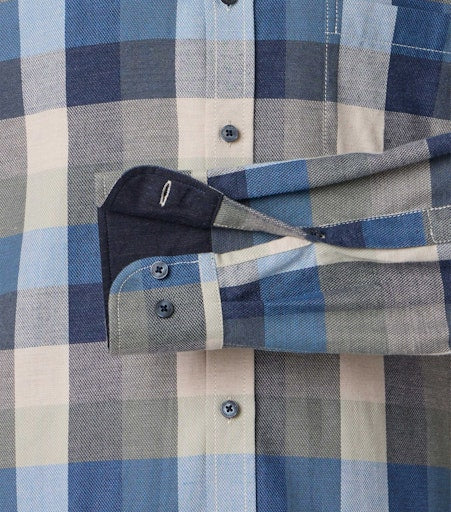 Hemden lange mouw blauw Casa Moda