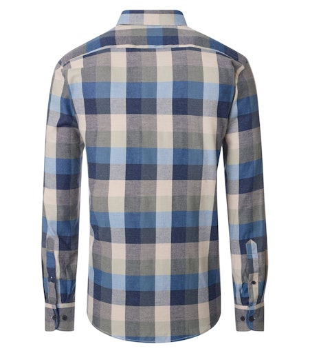 Hemden lange mouw blauw Casa Moda