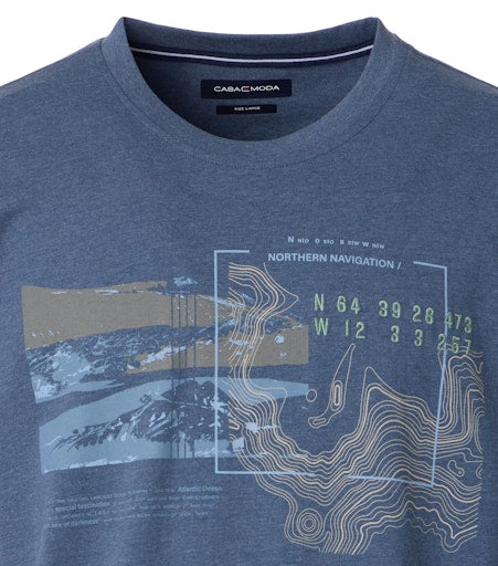 T-shirts korte mouw blauw Casa Moda