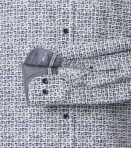 Hemden lange mouw groen Casa Moda