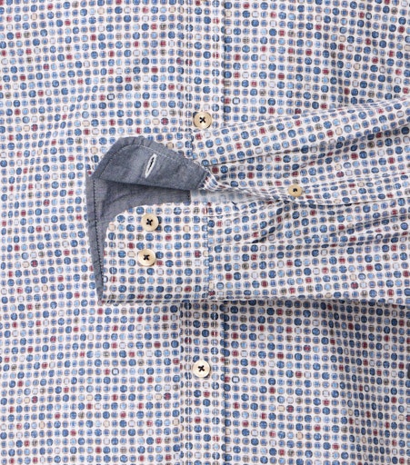 Hemden lange mouw blauw Casa Moda