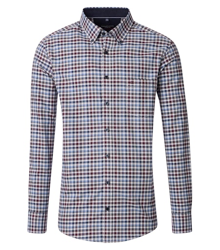 Hemden lange mouw blauw Casa Moda