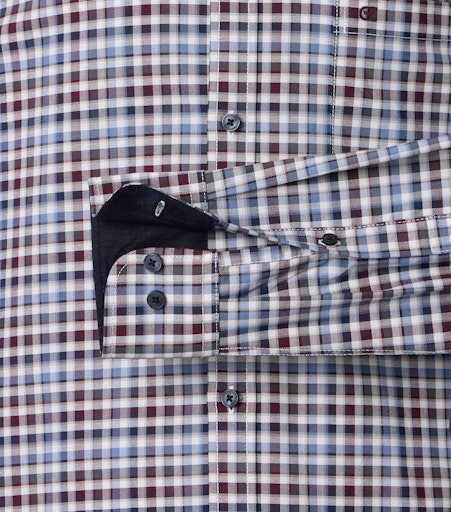 Hemden lange mouw blauw Casa Moda