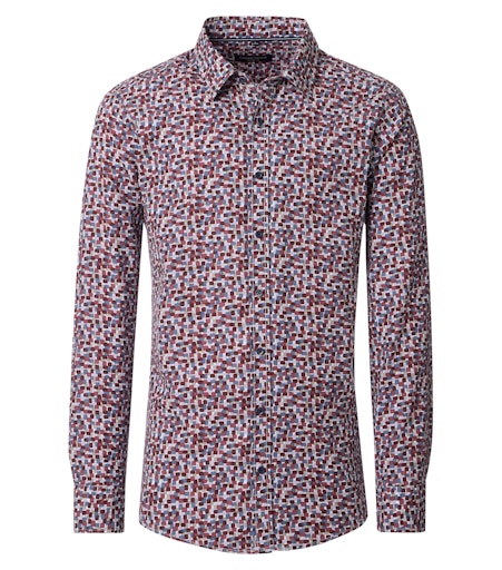 Hemden lange mouw rood Casa Moda