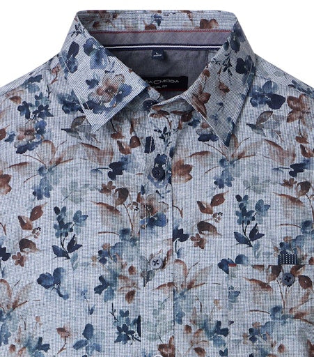 Hemden lange mouw blauw Casa Moda