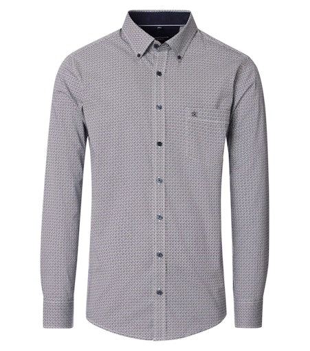 Hemden lange mouw blauw Casa Moda