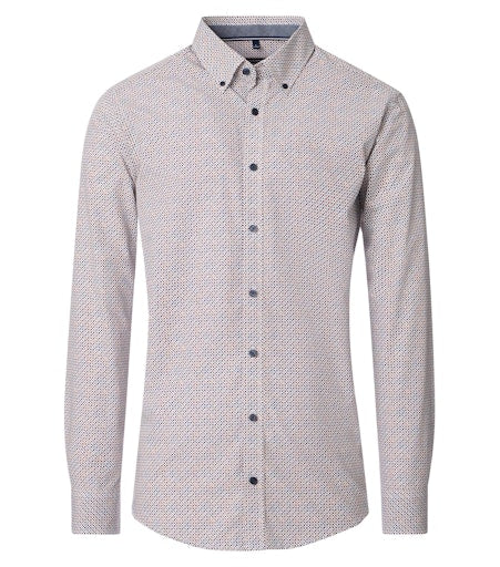 Hemden lange mouw bruin Casa Moda