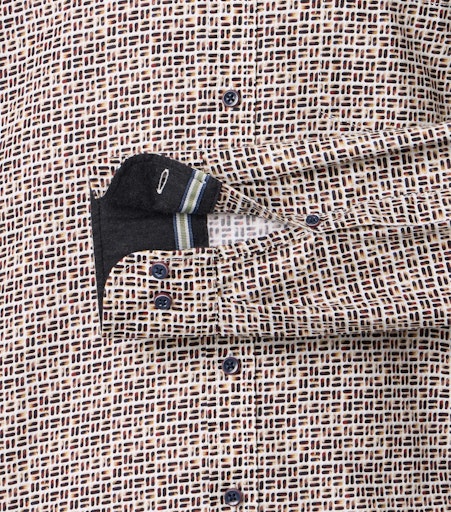 Hemden lange mouw bruin Casa Moda