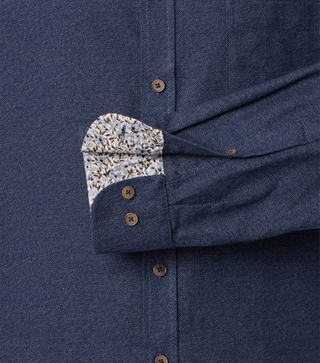 Hemden lange mouw blauw Casa Moda