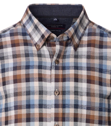 Hemden lange mouw grijs Casa Moda