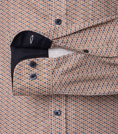 Hemden lange mouw oranje Casa Moda