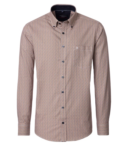 Hemden lange mouw oranje Casa Moda