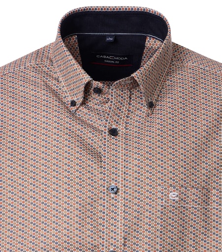 Hemden lange mouw oranje Casa Moda