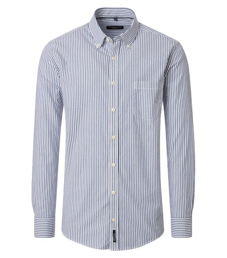 Hemden lange mouw blauw Casa Moda