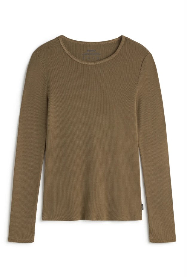 T-shirts lange mouw bruin ECOALF