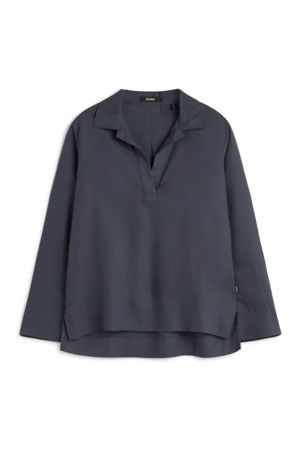 Blouses lange mouw blauw ECOALF