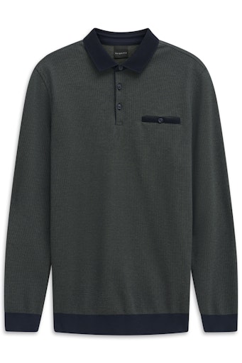 Polo's lange mouw groen Bugatti