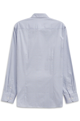 Hemden lange mouw blauw Bugatti