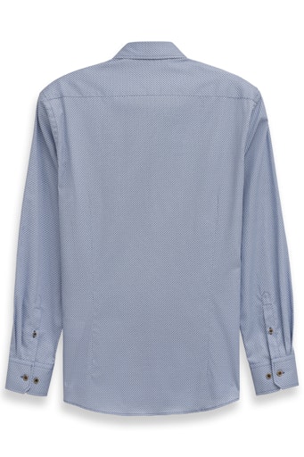 Hemden lange mouw blauw Bugatti