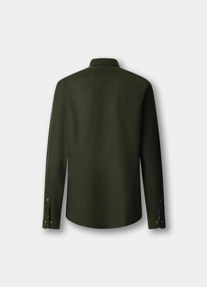 Hemden lange mouw groen Hackett London