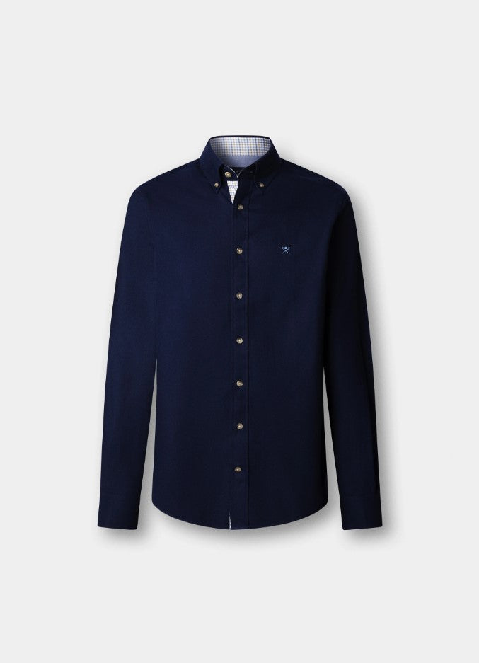 Hemden lange mouw navy Hackett London