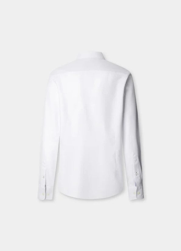 Hemden lange mouw wit Hackett London