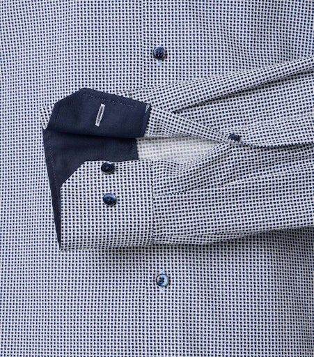 Hemden extra lange mouw blauw VENTI
