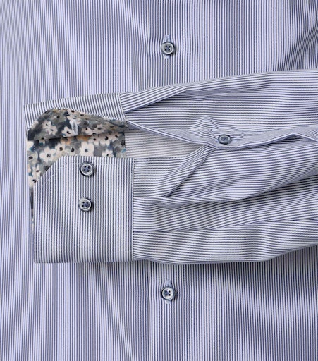 Hemden extra lange mouw blauw VENTI