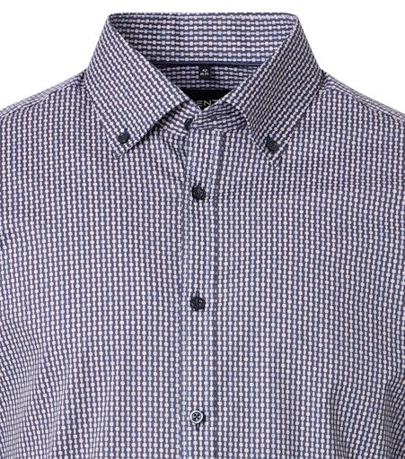 Hemden extra lange mouw blauw VENTI