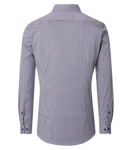 Hemden extra lange mouw blauw VENTI