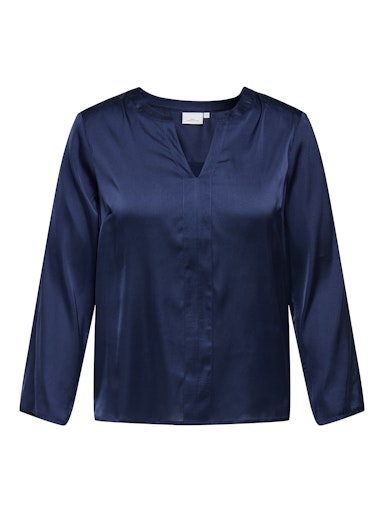 Blouses lange mouw navy ONLY Carmakoma