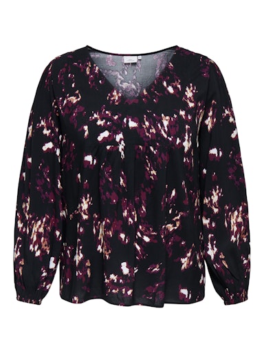 Blouses lange mouw zwart ONLY Carmakoma