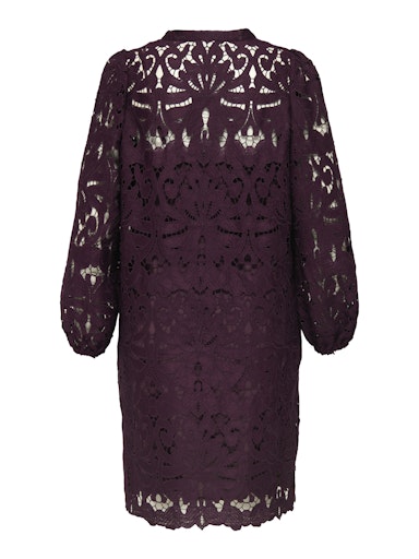 Jurken lange mouw rood ONLY Carmakoma