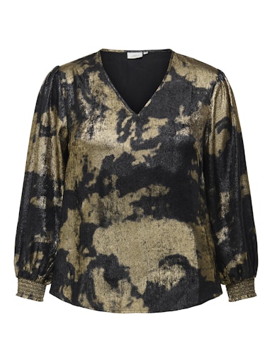 Blouses lange mouw zwart ONLY Carmakoma