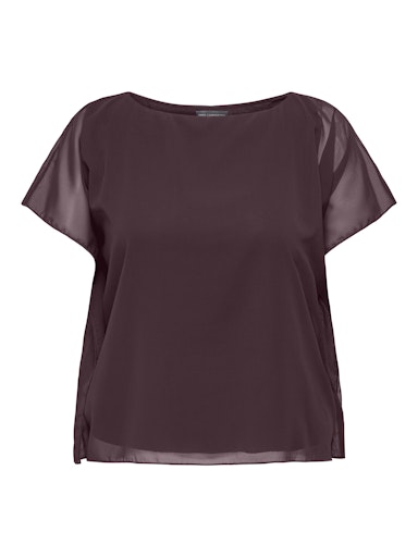 Blouses korte mouw rood ONLY Carmakoma