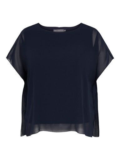 Blouses korte mouw navy ONLY Carmakoma
