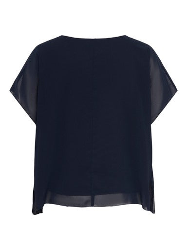 Blouses korte mouw navy ONLY Carmakoma