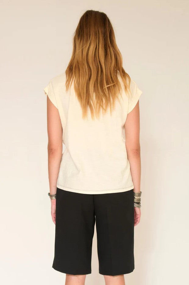 T-shirts korte mouw beige MKT studio