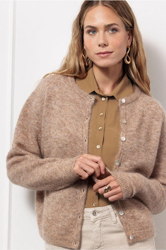 Cardigans bruin Studio Anneloes
