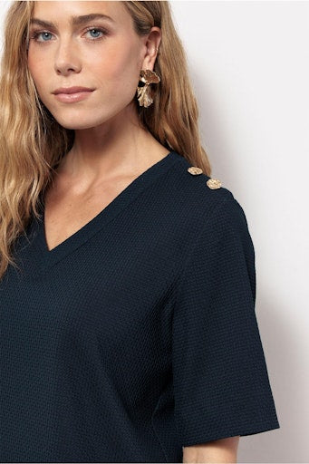 T-shirts korte mouw navy Studio Anneloes