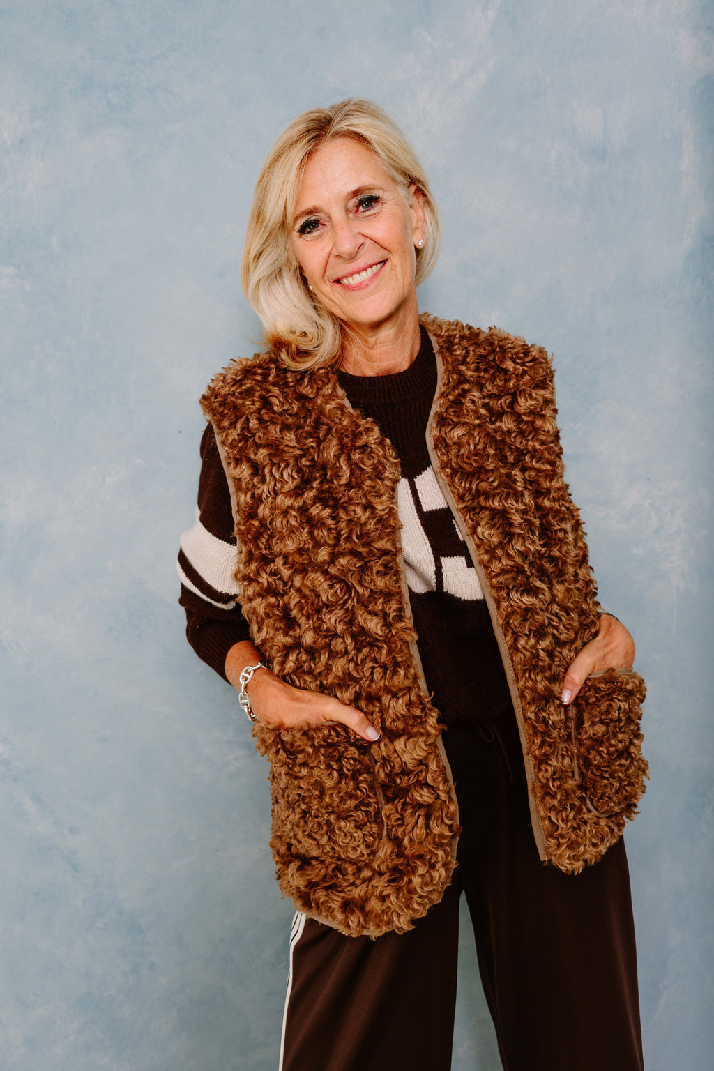 Bodywarmers bruin BLACK ROSE