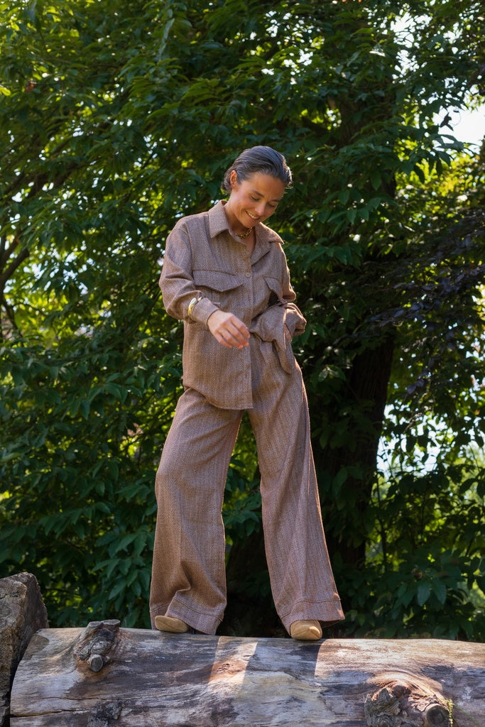 Broeken bruin BLACK ROSE