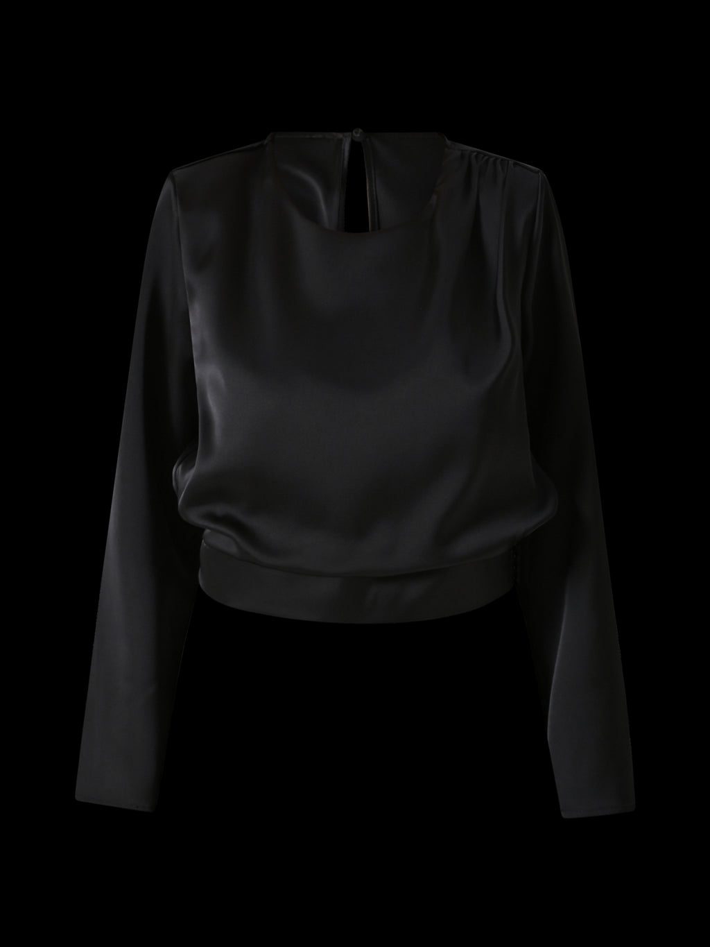 Blouses lange mouw zwart Rinascimento