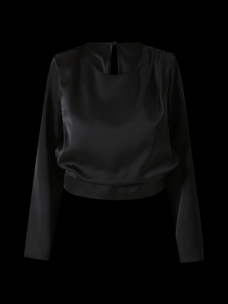 Blouses lange mouw zwart Rinascimento