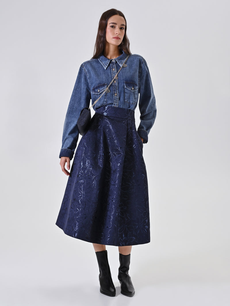 Rokken navy Rinascimento