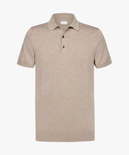 Polo's korte mouw beige Profuomo
