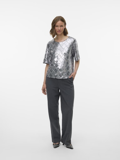 Blouses korte mouw grijs VERO MODA