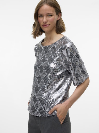 Blouses korte mouw grijs VERO MODA