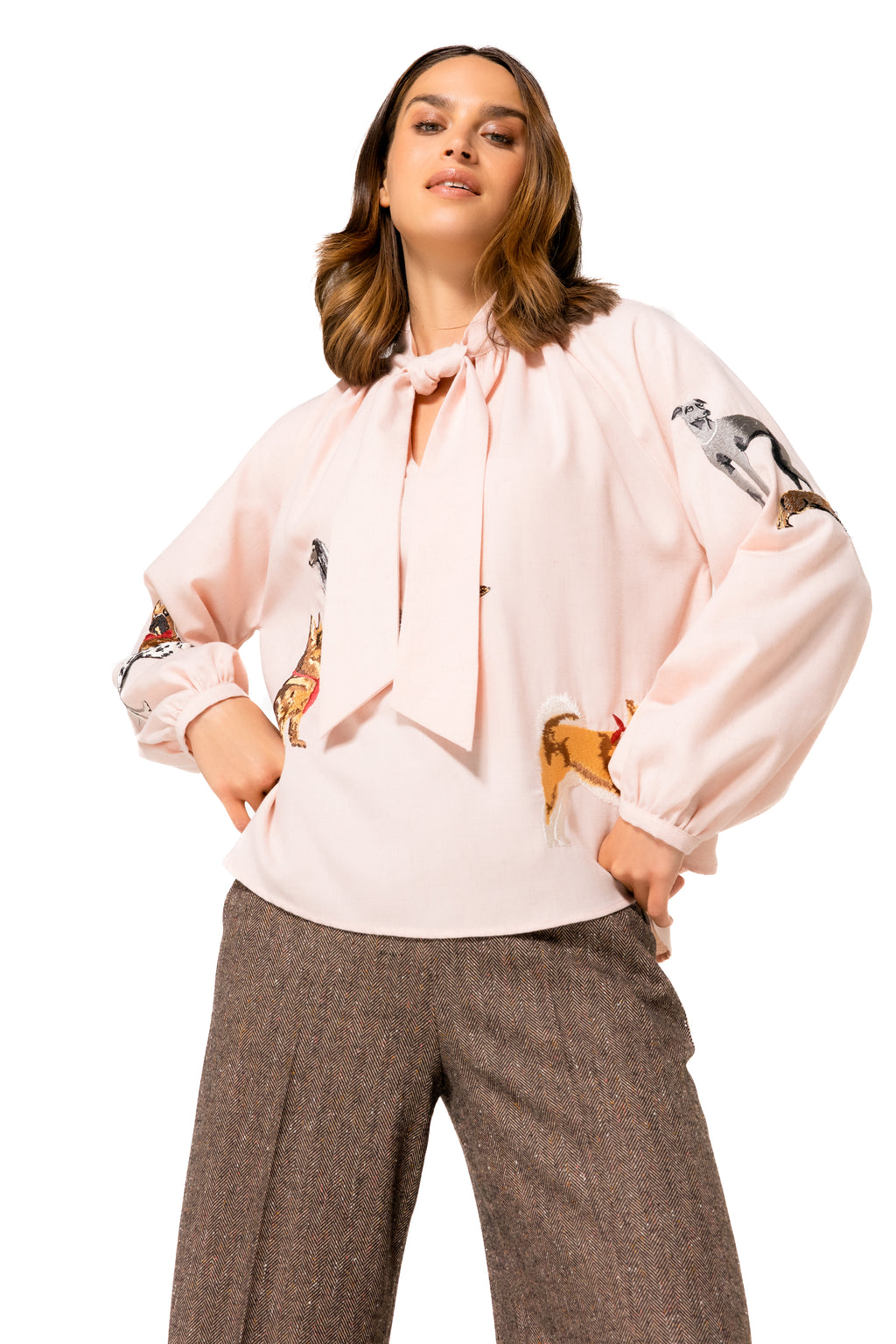 Blouses lange mouw multicolor Caroline Biss